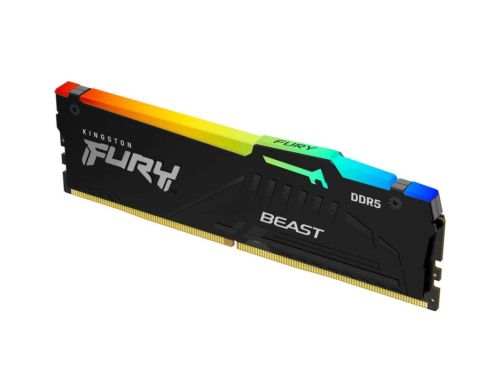Оперативная память Kingston Fury (ex.HyperX) DDR5 32GB (2x16GB) 5600 MHz Beast AM5 Black (KF556C36B фото №2