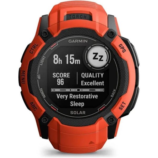 Смарт-годинник Garmin Instinct 2X Solar Flame Red (010-02805-11/01) фото №3