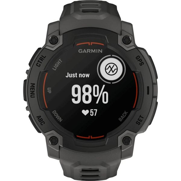 Смарт-часы Garmin Instinct E 45mm Black with Charcoal Band (010-02933-00) фото №3