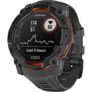 Смарт-часы Garmin Instinct 3 50mm Solar Black with Charcoal Band (010-02935-00)