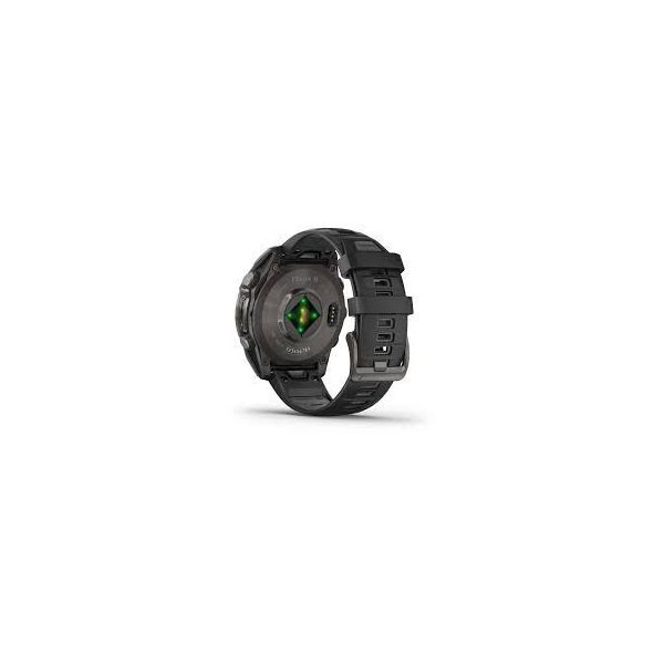 Смарт-часы Garmin Fenix 8 47mm AMOLED Sapphire Carbon Gray DLC Titanium w. Black/Pebble Gray S. Band (010-02904-20/21) фото №2