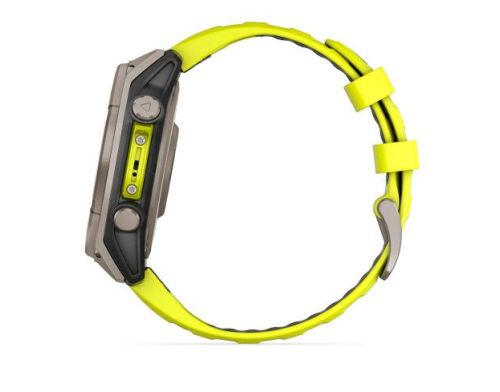 Смарт-часы Garmin Fenix 8 47mm Solar Sapphire Titanium w. Amp Yellow/Graphite Silicone Band (010-02906-20/21) фото №2