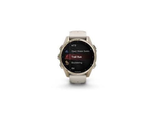 Смарт-часы Garmin Fenix 8 43mm AMOLED Sapphire Soft Gold w. Fog Gray/Dark Sandstone S. Band (010-02903-10/11) фото №2