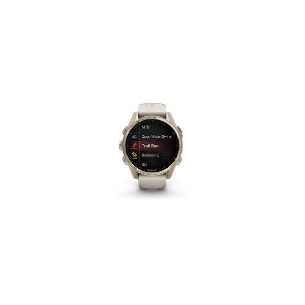 Смарт-часы Garmin Fenix 8 43mm AMOLED Sapphire Soft Gold w. Fog Gray/Dark Sandstone S. Band (010-02903-10/11) фото №2