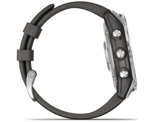 Смарт-годинник Garmin Fenix 7 Silver with Graphite Band (010-02540-00/01) фото №2
