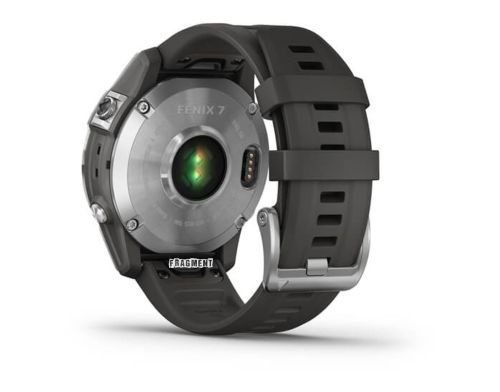 Смарт-годинник Garmin Fenix 7 Silver with Graphite Band (010-02540-00/01) фото №3