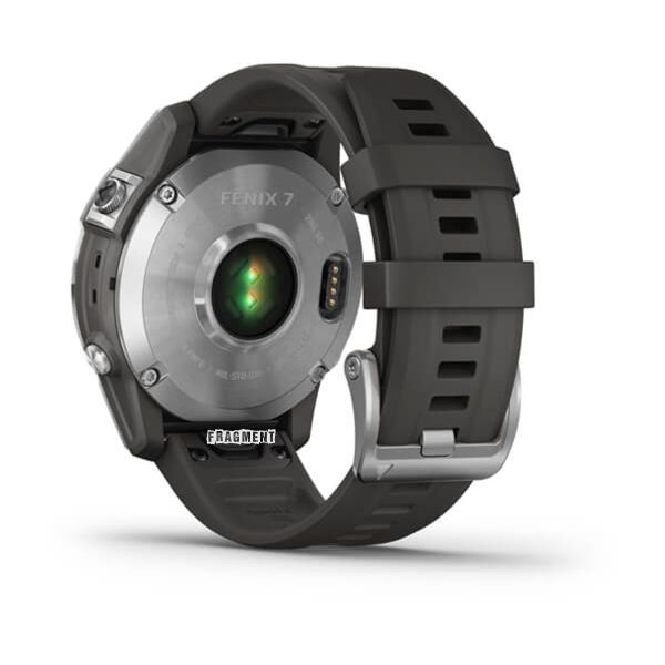 Смарт-годинник Garmin Fenix 7 Silver with Graphite Band (010-02540-00/01) фото №3