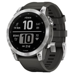 Смарт-годинник Garmin Fenix 7 Silver with Graphite Band (010-02540-00/01)