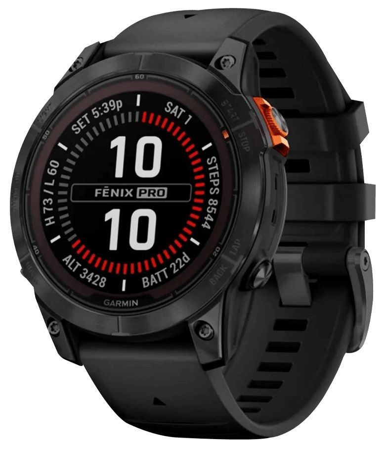 Garmin Fenix 7 Pro Solar Slate Gray w. Black Band (010-02777-00/01)