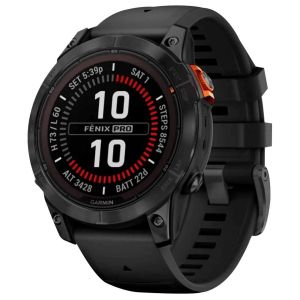 Смарт-часы Garmin Fenix 7 Pro Solar Slate Gray w. Black Band (010-02777-00/01)