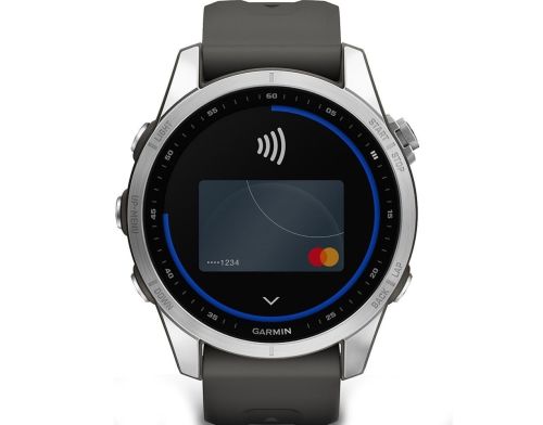 Смарт-годинник Garmin Fenix 7S Silver with Graphite Band (010-02539-00/01) фото №2