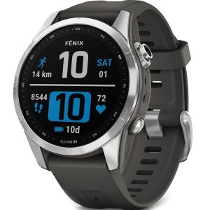 Смарт-годинник Garmin Fenix 7S Silver with Graphite Band (010-02539-00/01)