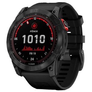 Смарт-годинник Garmin Fenix 7X Solar Slate Gray with Black Band (010-02541-00/01/0A)