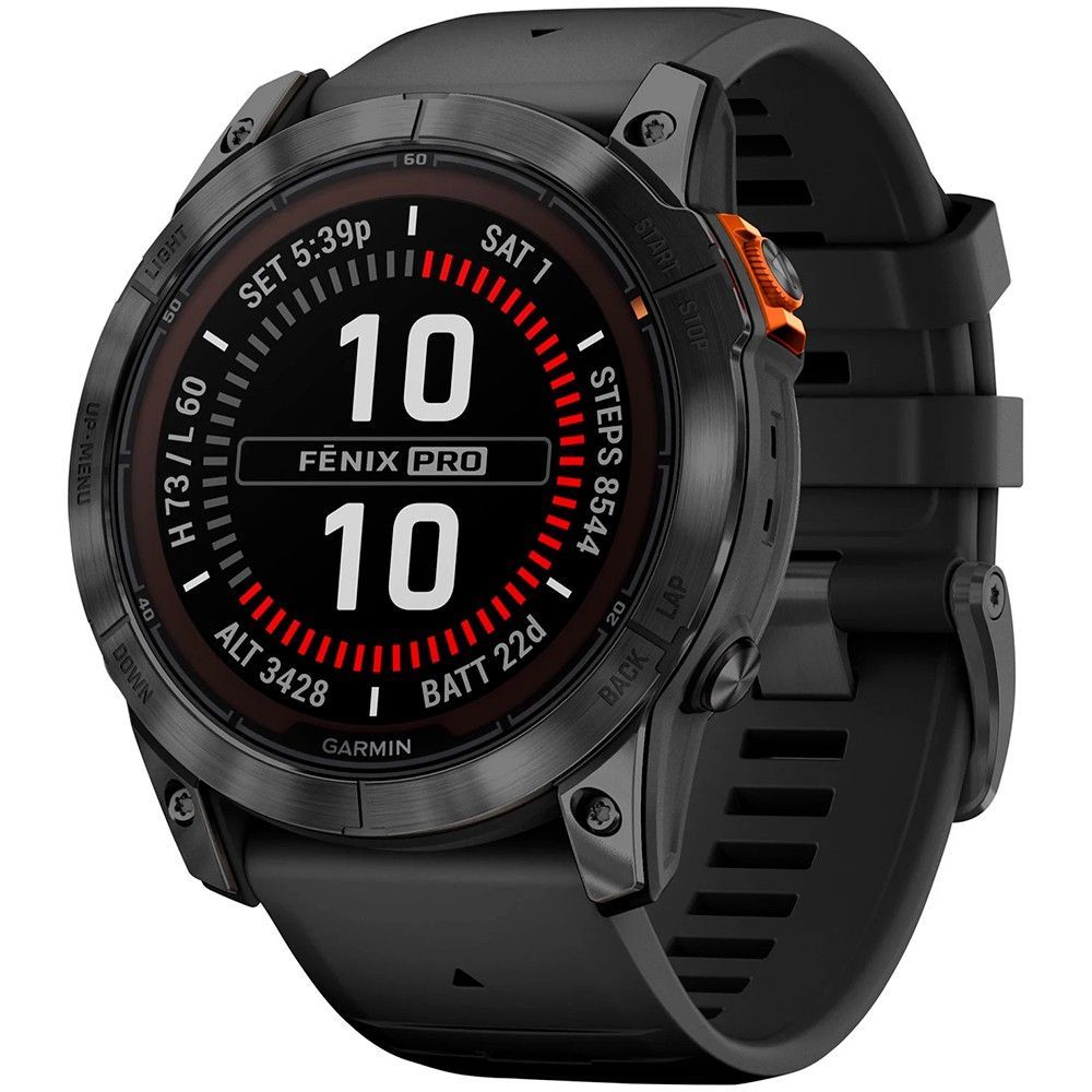 Garmin Fenix 7X Pro Solar Slate Gray w. Black Band (010-02778-00/01)