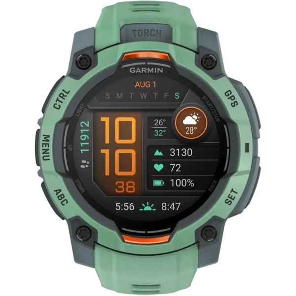 Смарт-часы Garmin Instinct 3 45mm AMOLED Neo Tropic with Neo Tropic Band (010-02936-01) фото №3