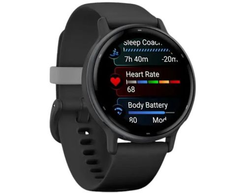 Смарт-часы Garmin vivoactive 5 Slate Aluminum Bezel with Black Case and Silicone Band (010-02862-10) фото №2