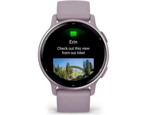 Смарт-часы Garmin vivoactive 5 Metallic Orchid Aluminum Bezel with Orchid Case and Silicone (010-02862-13) фото №3