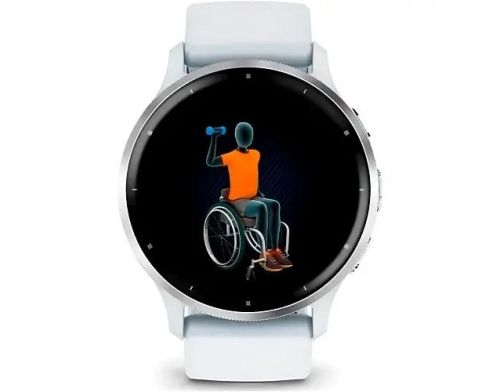 Смарт-часы Garmin Venu 3 Silver Stainless Steel Bezel with Whitestone Case and Silicone Band (010-02784-00) фото №3