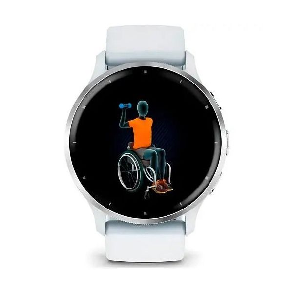 Смарт-часы Garmin Venu 3 Silver Stainless Steel Bezel with Whitestone Case and Silicone Band (010-02784-00) фото №3