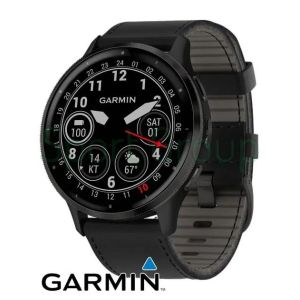 Смарт-часы Garmin Venu 3 Slate S. Steel Bezel w. Black Case and Leather Band (010-02784-52/02)