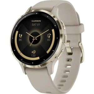 Смарт-часы Garmin Venu 3S Soft Gold S. Steel Bezel w. French Gray Case and S. Band (010-02785-02/52)