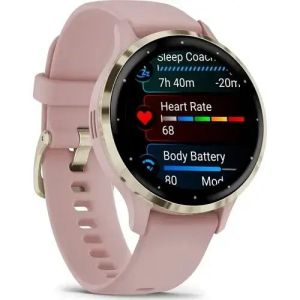 Смарт-часы Garmin Venu 3S Soft Gold S. Steel Bezel w. Dust Rose Case and S. Band (010-02785-03/53)