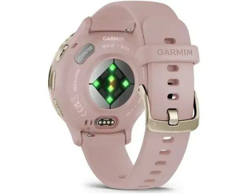 Смарт-годинник Garmin Venu 3S Soft Gold S. Steel Bezel w. Dust Rose Case and S. Band (010-02785-03/53) фото №3