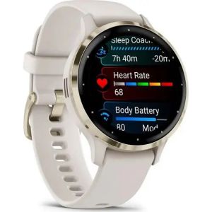 Смарт-часы Garmin Venu 3S Soft Gold S. Steel Bezel with Ivory Case and S. Band (010-02785-04/54)