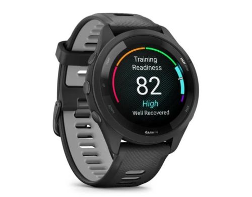 Смарт-часы Forerunner 265 Black Bezel and Case w. Black/Powder Gray Silicone Band (010-02810-00/10/50) фото №4