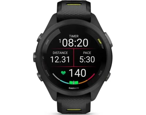 Смарт-часы Forerunner 265 Black Bezel w. Whitestone Case and Whitestone/Tidal Blue S. Band (010-02810-01/11/51) фото №2