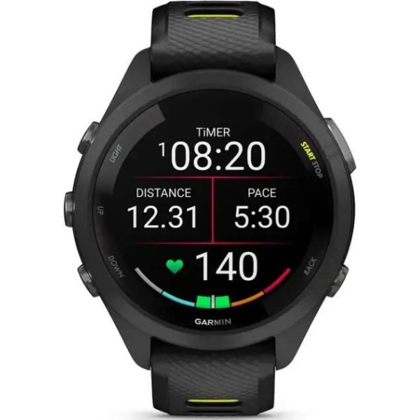 Смарт-часы Forerunner 265 Black Bezel w. Whitestone Case and Whitestone/Tidal Blue S. Band (010-02810-01/11/51) фото №2