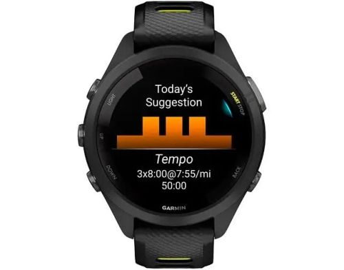 Смарт-часы Forerunner 265S Black Bezel and Case w. Black/Amp Yellow S. Band (010-02810-03/13/53) фото №2