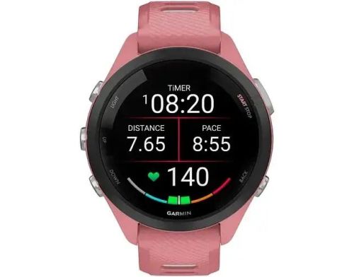 Смарт-часы Forerunner 265S Black Bezel w. Light Pink Case and Light Pink/Whitestone S. Band (010-02810-05/15/5 фото №2