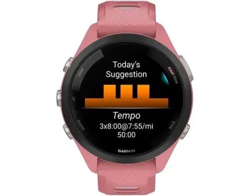 Смарт-часы Forerunner 265S Black Bezel w. Light Pink Case and Light Pink/Whitestone S. Band (010-02810-05/15/5 фото №3