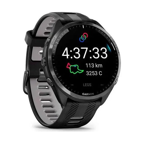 Смарт-часы Forerunner 965 Carbon Gray Titanium Bezel w. Blk Case and Blk/Powder Gray S. Band (010-02809-00/10/ фото №2