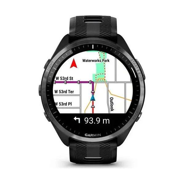 Смарт-часы Forerunner 965 Carbon Gray Titanium Bezel w. Blk Case and Blk/Powder Gray S. Band (010-02809-00/10/ фото №3