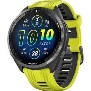 Смарт-часы Forerunner 965 Carbon Gray Titanium Bezel w. Black Case and Amp Yell/Black S. Band (010-02809-02/12