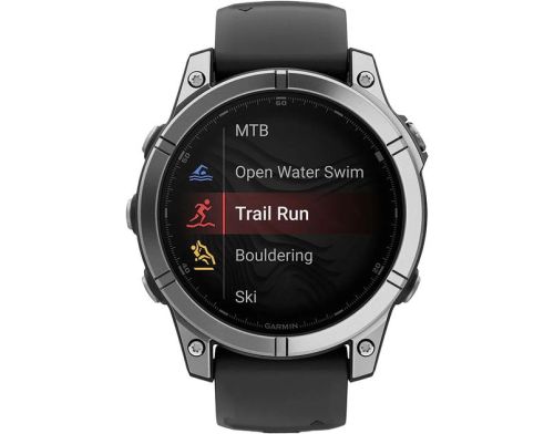 Смарт-часы Garmin Fenix E 47mm AMOLED Stainless Steel with Black Silicone Band (010-03025-02/00) фото №4