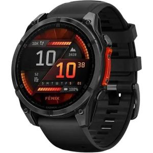 Смарт-часы Garmin Fenix 8 47mm AMOLED Slate Gray with Black Silicone Band (010-02904-00)