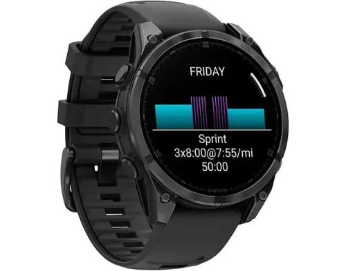Смарт-часы Garmin Fenix 8 47mm AMOLED Slate Gray with Black Silicone Band (010-02904-00) фото №3