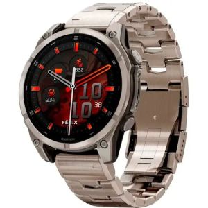 Смарт-часы Garmin Fenix 8 47mm AMOLED Sapphire Titanium with Vented Titanium Bracelet (010-02904-40)