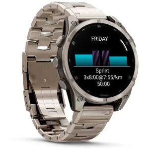 Смарт-часы Garmin Fenix 8 47mm AMOLED Sapphire Titanium with Vented Titanium Bracelet (010-02904-40)