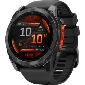 Смарт-часы Garmin Fenix 8 51mm AMOLED Slate Gray with Black Silicone Band (010-02905-00)