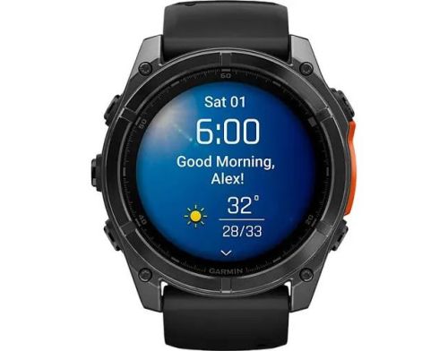 Смарт-часы Garmin Fenix 8 51mm AMOLED Slate Gray with Black Silicone Band (010-02905-00) фото №2