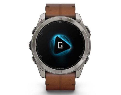 Смарт-часы Garmin Fenix 8 51mm AMOLED Sapphire Carbon grey DLC w. Chestnut Leather Band (010-02905-40) фото №3