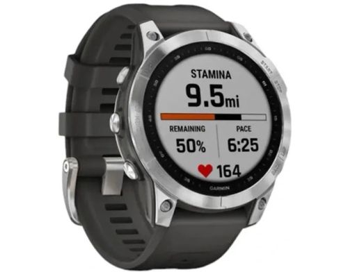 Смарт-часы Garmin Fenix 7 Solar Slate Gray with Black Band (010-02540-10/11) фото №2