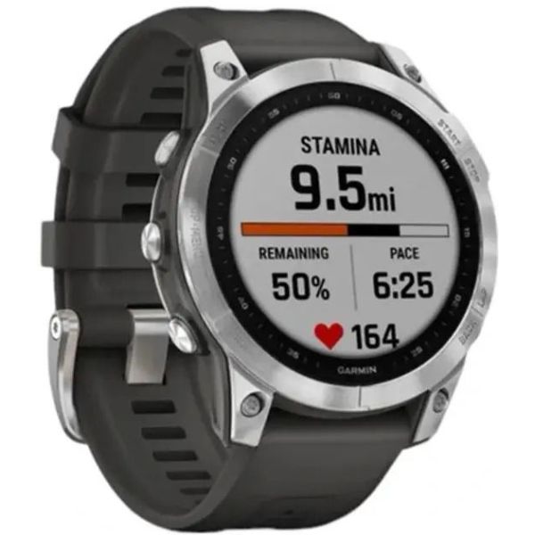 Смарт-часы Garmin Fenix 7 Solar Slate Gray with Black Band (010-02540-10/11) фото №2