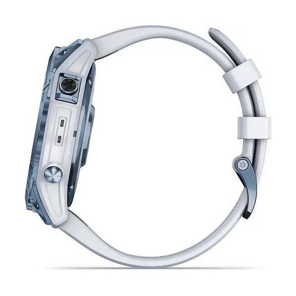 Смарт-часы Garmin Fenix 7 Sapphire Solar Mineral Blue DLC Titanium with Whitestone Band (010-02540-24/25) фото №3