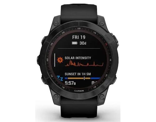 Смарт-часы Garmin Fenix 7 Sapphire Solar Black DLC Titanium with Black Band (010-02540-34/35/47) фото №2