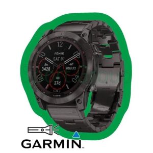 Смарт-часы Garmin Fenix 7 Sapphire Solar C. Grey DLC Titanium w. Carbon Grey DLC V. Titanium Band (010-02540-3